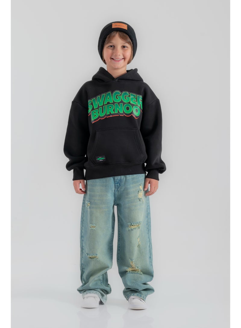 سي إن جينز وير كيدز جينز أولادي واسع بقصة ممزقة - Image 1